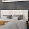 Flash Furniture Bedford Headboard, Queen, White Fabric HG-HB1704-Q-W-GG - alternate 1